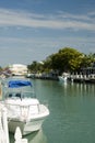 Canal boats homes florida keys Royalty Free Stock Photo