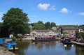 Canal boats on Leeds and Liverpool canal, Skipton