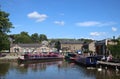 Canal boats on Leeds and Liverpool canal, Skipton