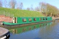 Canal boats on the wharf of the Dudley Canal Royalty Free Stock Photo