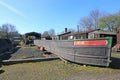 Canal boats on the wharf of the Dudley Canal Royalty Free Stock Photo