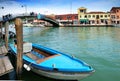 Canal and bridge in island of Murano, Venice, Italy