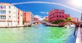 Canal and the bridges in Dorsoduro, Venice, Italy Royalty Free Stock Photo