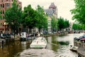 Canal bus in Amsterdam