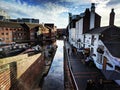 Canal in city of Birmingham