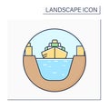 Canal color icon