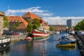 Canal in Copenhagen city center, Denmark