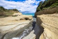 Canal D`Amour at Sidari, Corfu, Greece Royalty Free Stock Photo