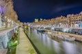 Canal de la Robine in Narbonne, France Royalty Free Stock Photo