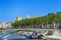 Canal de la Robine, Narbonne, France Royalty Free Stock Photo