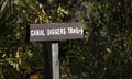 Canal Diggers Trail sign in Okefenokee National Wildlife Refuge, Georgia