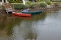 Canal Docked Boats