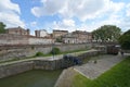 Ecluse Saint-Pierre lock at Canal de Brienne, Toulouse, connecting the Garonne River with the Canal du Midi & the Canal de Garonne Royalty Free Stock Photo