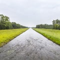 Canal in the Elsass Royalty Free Stock Photo