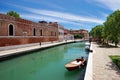 The canal in front of the Arsenal entrance, Venice, Italy Royalty Free Stock Photo