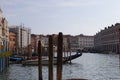 Canal with Gandola in Venice Royalty Free Stock Photo