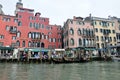 Canal with gondolla boats in Venice, Italy Royalty Free Stock Photo