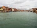 Canal Grande di Murano seen from the Ponte Longo, Italy