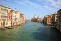 Canal Grande view, Venice, Italy. Italian landmark