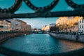 Canal Gribobedov. Urban View of Saint Petersburg. Russia Royalty Free Stock Photo