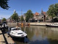 Canal Het Grootdiep in Dokkum Royalty Free Stock Photo