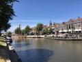 Canal Het Grootdiep in Dokkum Royalty Free Stock Photo