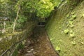 Canal by the hills of Ohara village.