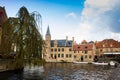 The canal in the historic centre of Bruges