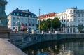 Canal in the Historic Centre of Gothenburg near Kungsportsplatsen Royalty Free Stock Photo