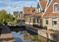 Canal and historic homes in Graft De Rijp, Netherlands