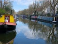 Canal houseboats. Little Venice London.