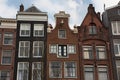 Canal houses in Amsterdam Royalty Free Stock Photo