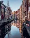 Canal houses, Amsterdam, Netherlands. Royalty Free Stock Photo