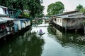 Canal houses,Bangkok Thailand Royalty Free Stock Photo