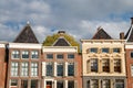 Canal houses in the sun, Groningen, Netherlands Royalty Free Stock Photo