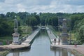 Canal LatÃÂ©ral de Briare crosses the river Loire