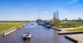 Canal leading to Grou village in Friesland