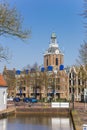 Canal leading to the tower of the Maria church in Meppel