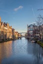 Canal in Leiden Royalty Free Stock Photo