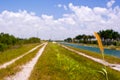 Canal and Levee Royalty Free Stock Photo