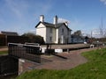 Canal lock keepers houses Aldridge, UK Royalty Free Stock Photo