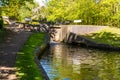 Canal Lock at Lapworth, UK Royalty Free Stock Photo