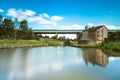 The canal lock and lockkeeper`s house in Gathurst