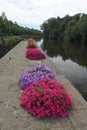 Canal Lock on the Nantes to Brest Canal Royalty Free Stock Photo