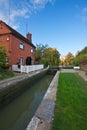 Canal lock next to keeper's cottage