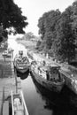 Canal lock in Przegalina.