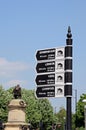 Canal mileage signpost, Stratford-upon-Avon.