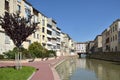 Canal at Narbonne in France Royalty Free Stock Photo