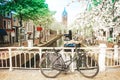 old town of Delft in spring, Holland Royalty Free Stock Photo