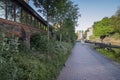 Canal path in Birmingham city centre